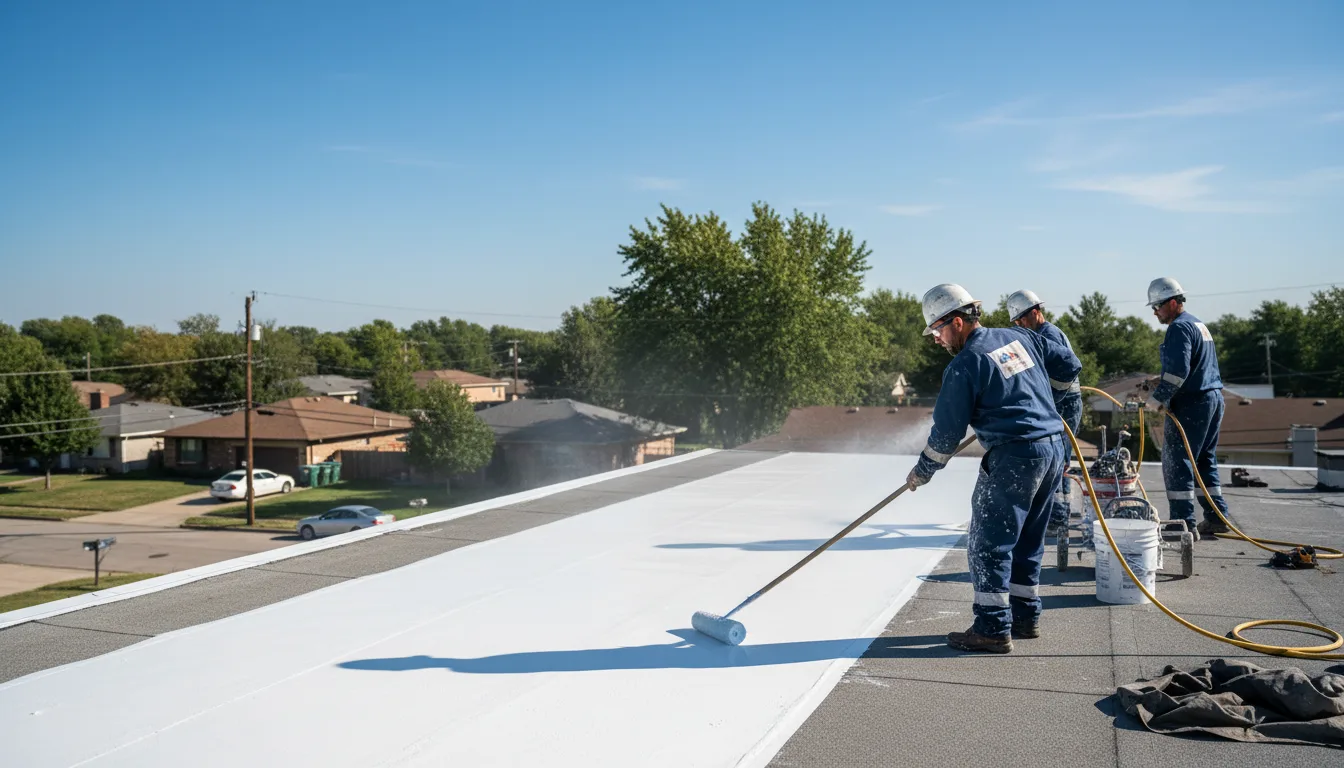 Commercial roof coating in Marble Falls, TX near me